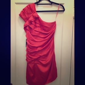 Over the shoulder midi dress